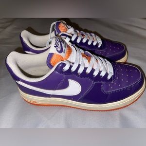 Nike Air Force 1 Club Patent Leather Purple / Orange  Women’s Sz: 6 #315115-514